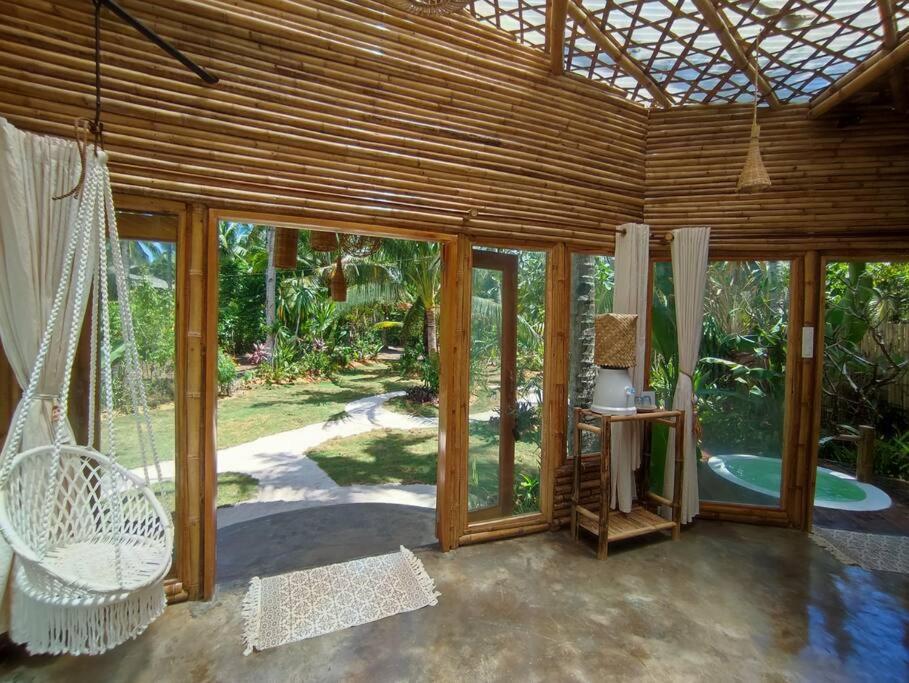 The Bamboo Houses - Tropical Garden & Empty Beach General Luna  Ngoại thất bức ảnh