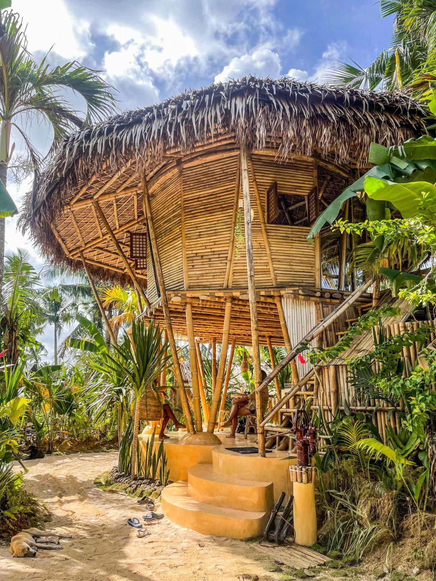 The Bamboo Houses - Tropical Garden & Empty Beach General Luna  Ngoại thất bức ảnh