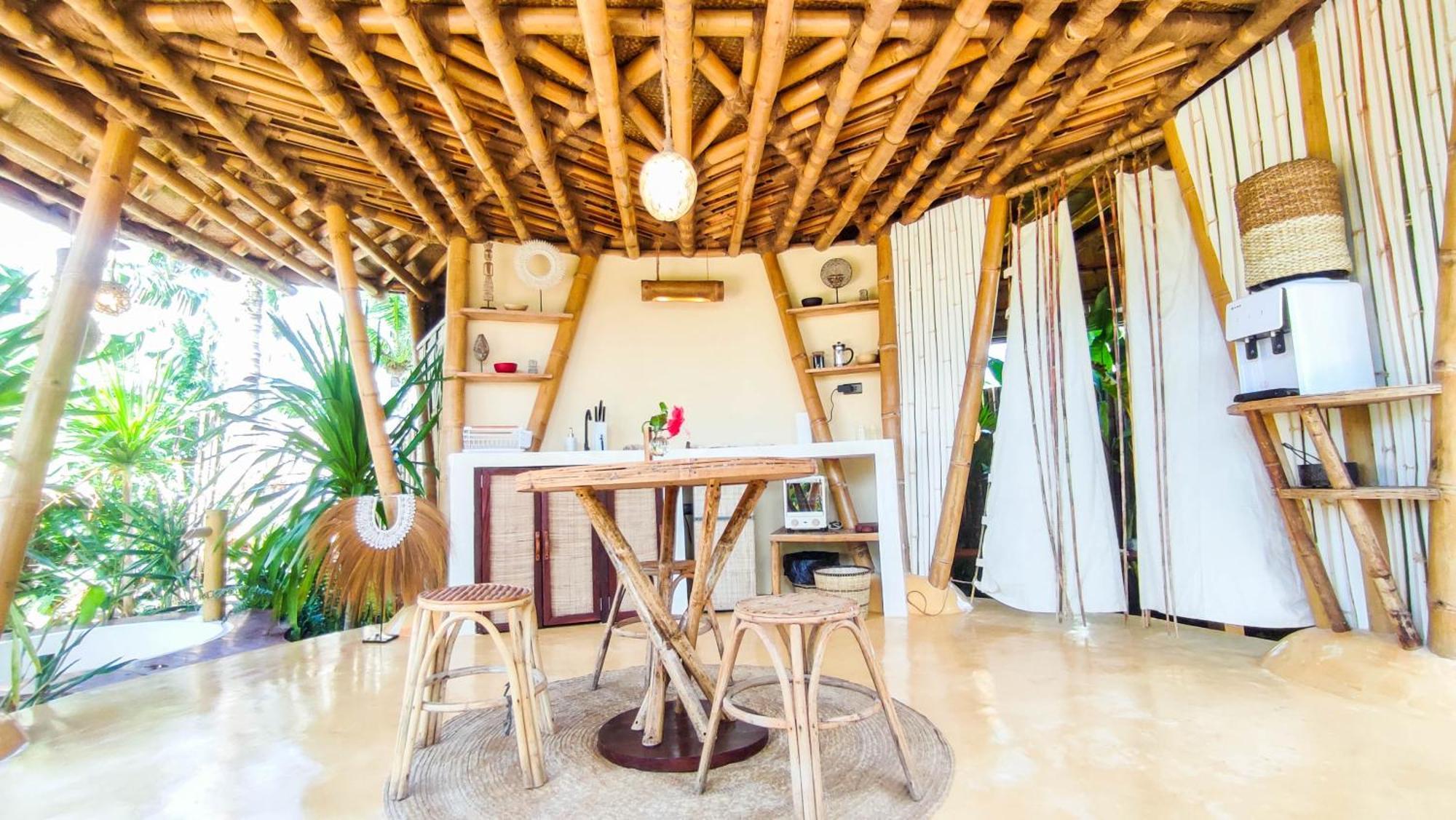 The Bamboo Houses - Tropical Garden & Empty Beach General Luna  Ngoại thất bức ảnh