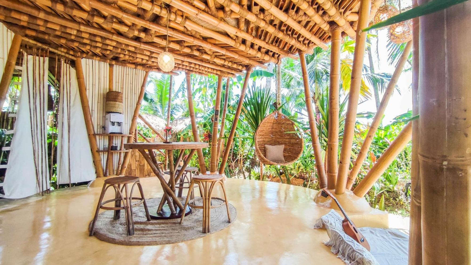 The Bamboo Houses - Tropical Garden & Empty Beach General Luna  Ngoại thất bức ảnh
