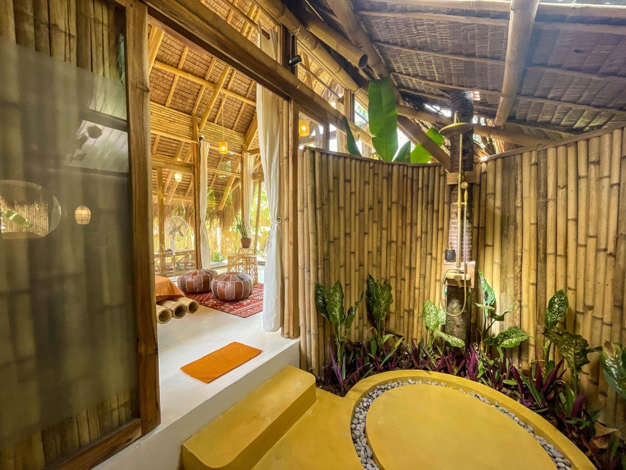 The Bamboo Houses - Tropical Garden & Empty Beach General Luna  Ngoại thất bức ảnh