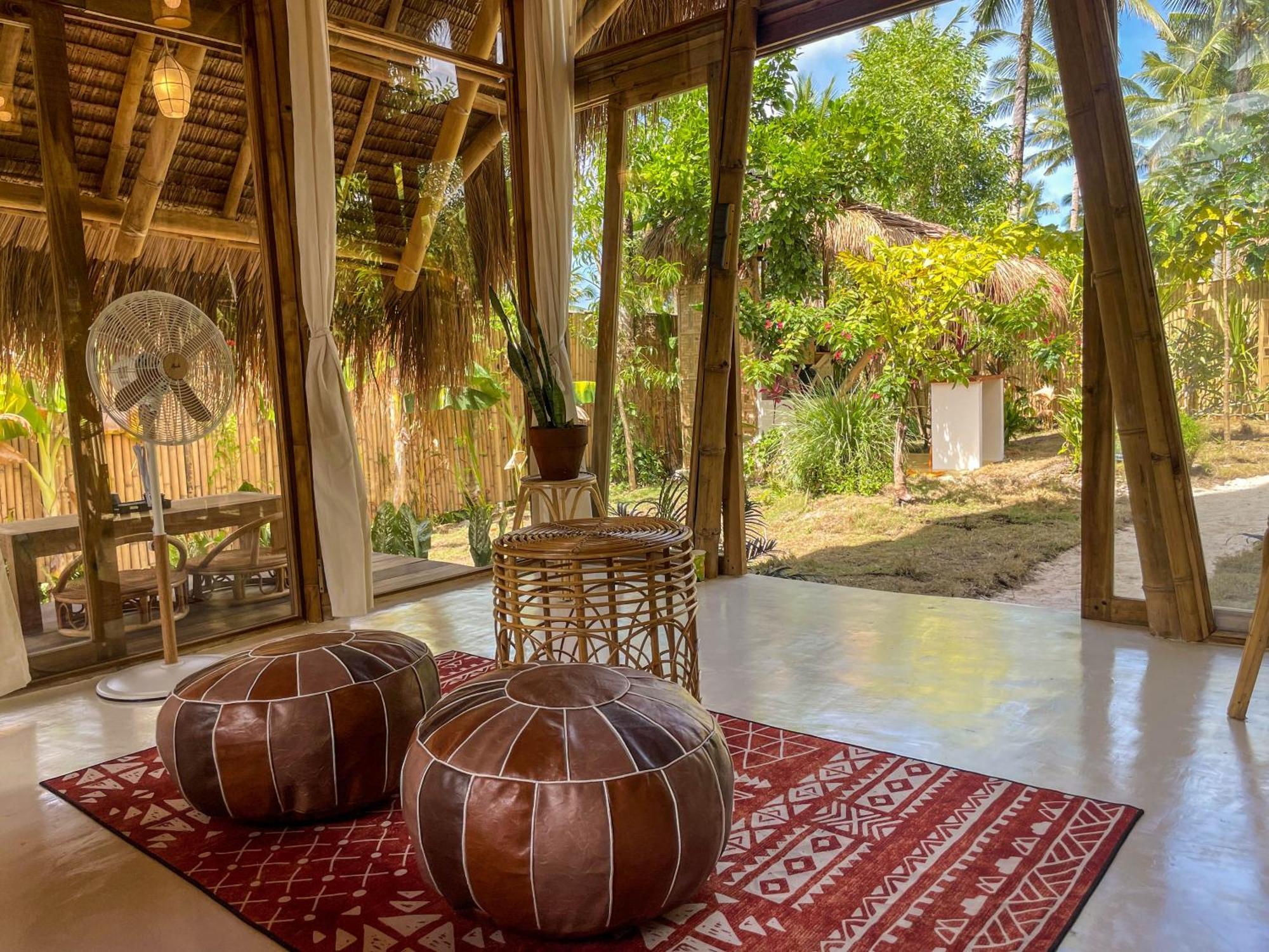 The Bamboo Houses - Tropical Garden & Empty Beach General Luna  Ngoại thất bức ảnh