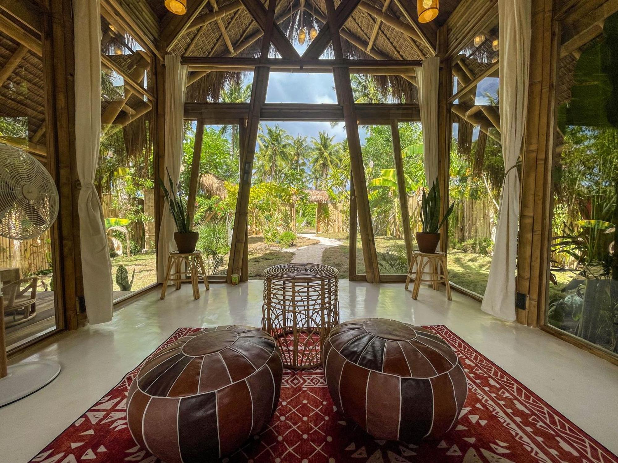 The Bamboo Houses - Tropical Garden & Empty Beach General Luna  Ngoại thất bức ảnh